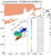 Deceased Right Whale #2701. Predicted drift paths